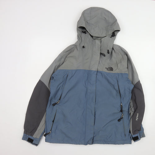 The North Face Womens Blue Waterproof Rain Coat Jacket Size S