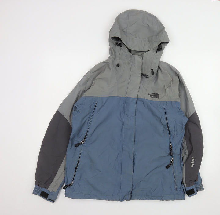 The North Face Womens Blue Waterproof Rain Coat Jacket Size S