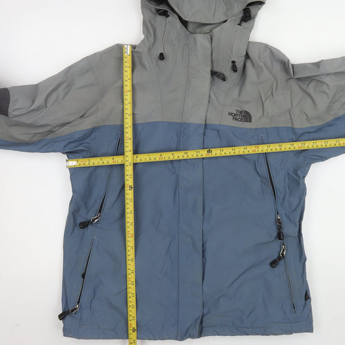 The North Face Womens Blue Waterproof Rain Coat Jacket Size S