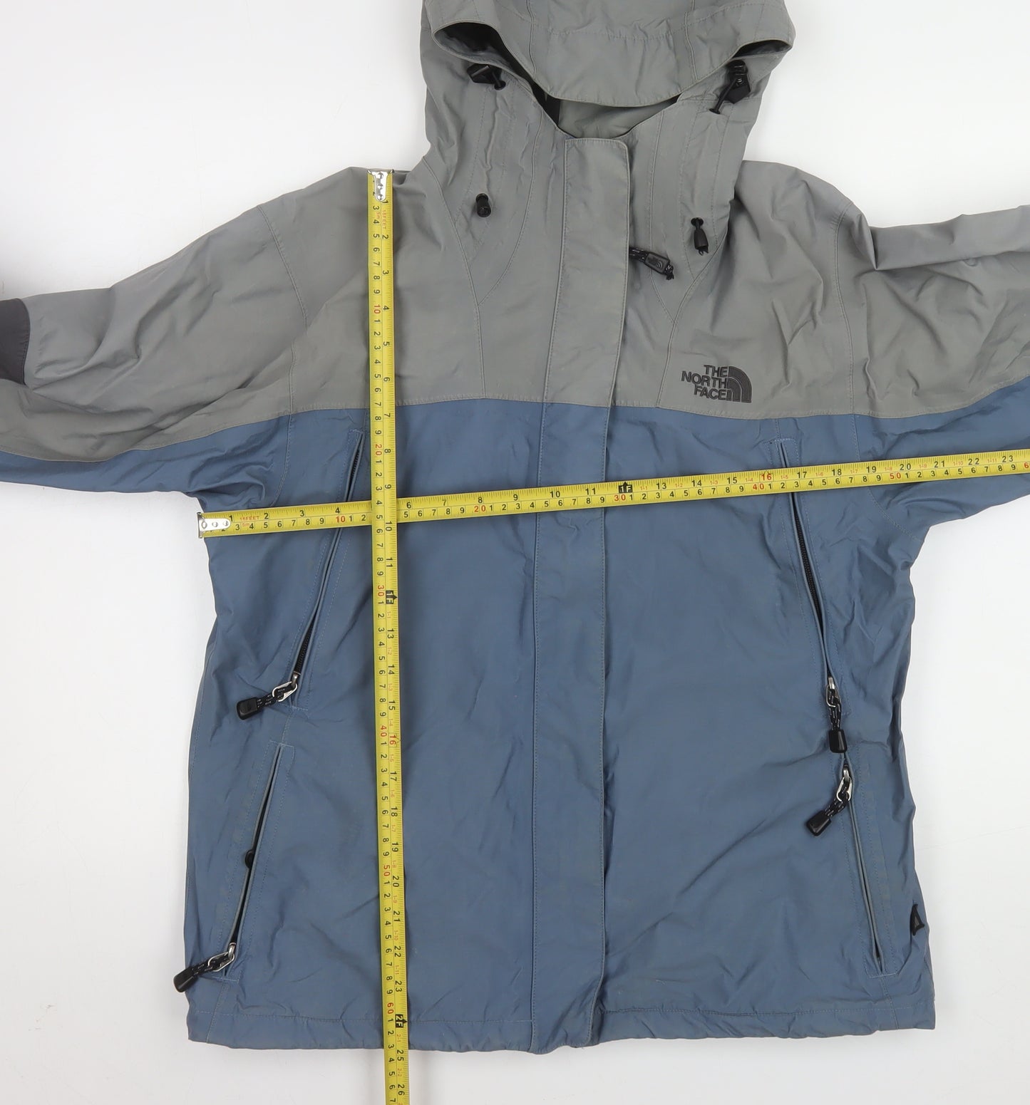 The North Face Womens Blue Waterproof Rain Coat Jacket Size S