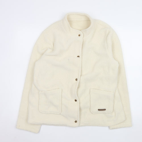 Nathalie Andersen by Damart Women’s Ivory Fleece Jacket Size 18
