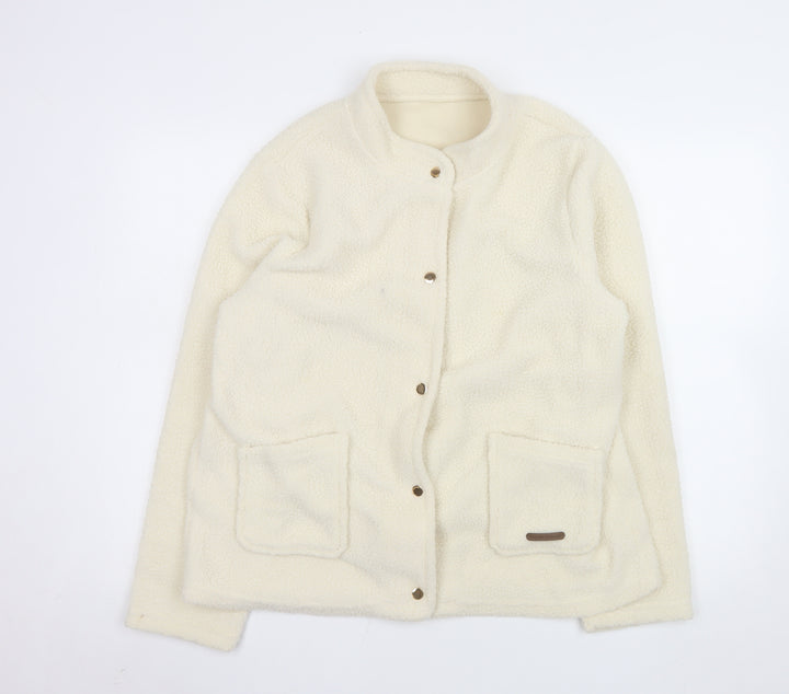 Nathalie Andersen by Damart Women’s Ivory Fleece Jacket Size 18