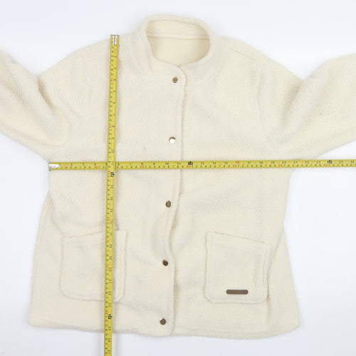 Nathalie Andersen by Damart Women’s Ivory Fleece Jacket Size 18