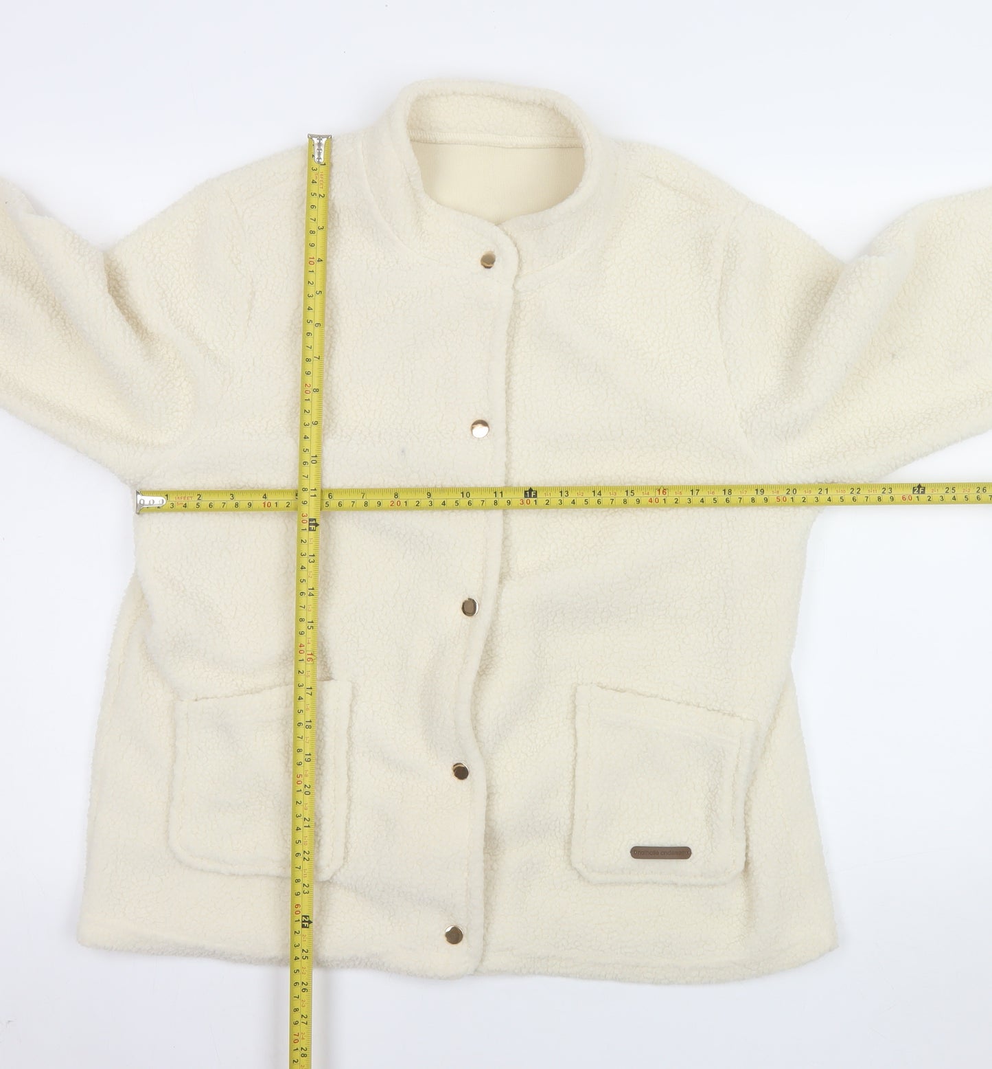 Nathalie Andersen by Damart Women’s Ivory Fleece Jacket Size 18