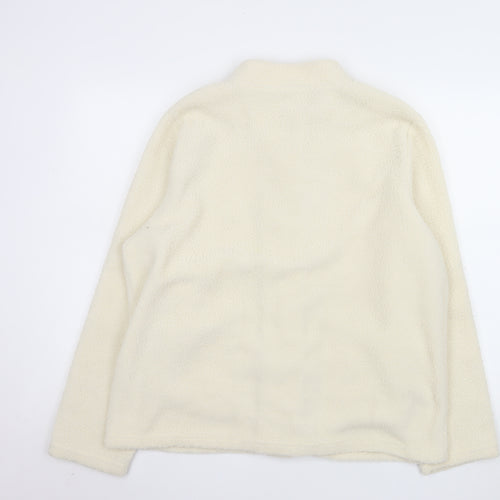 Nathalie Andersen by Damart Women’s Ivory Fleece Jacket Size 18