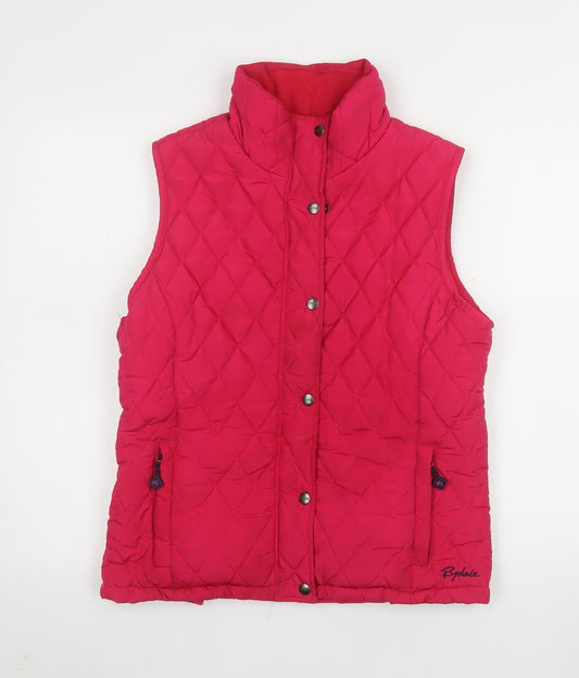Rydale Women's Pink Quilted Waistcoat Gilet Size M