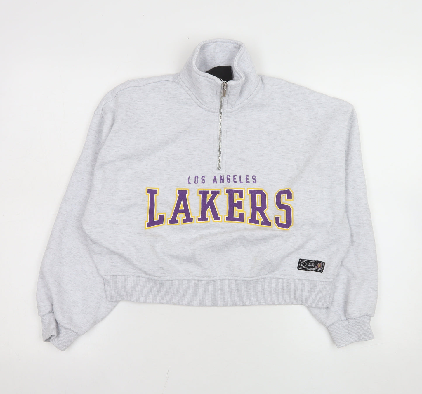 NBA Los Angeles Lakers Grey 1/4 Zip Sweatshirt XS Women's