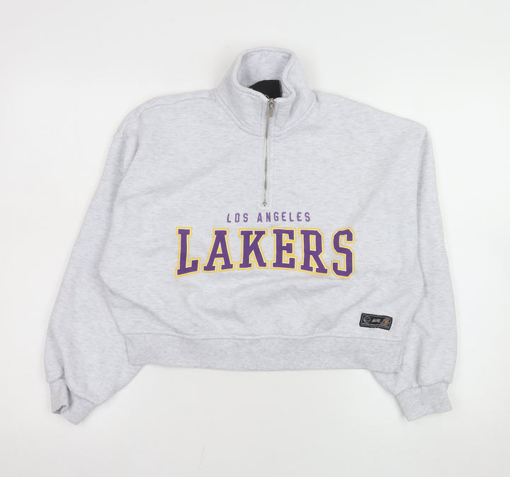 NBA Los Angeles Lakers Grey 1/4 Zip Sweatshirt XS Women's