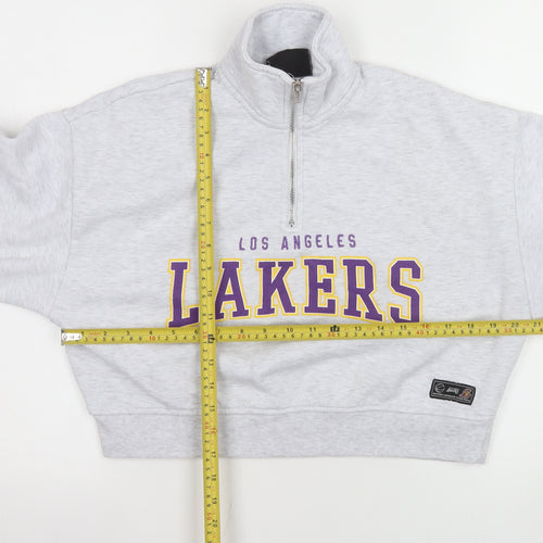 NBA Los Angeles Lakers Grey 1/4 Zip Sweatshirt XS Women's