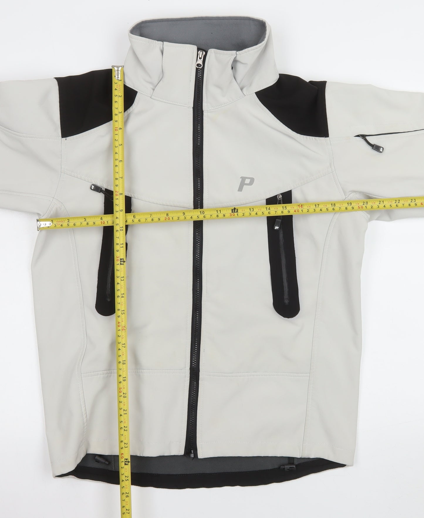 Peak Performance Men Grey Softshell Outdoor Jacket Size S