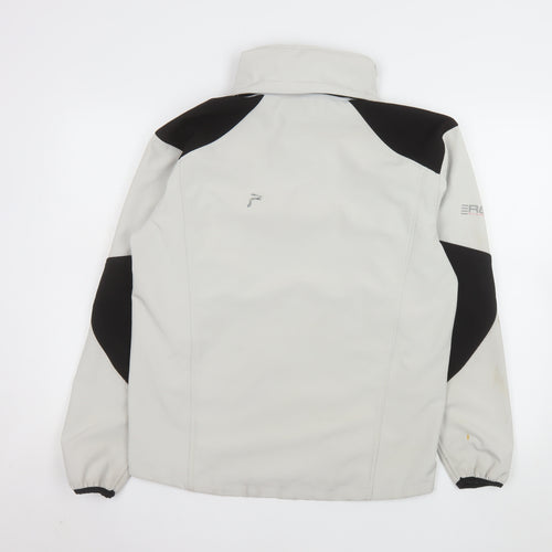 Peak Performance Men Grey Softshell Outdoor Jacket Size S