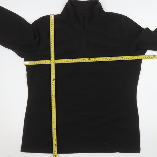 Mountain Warehouse Men’s Black Fleece Pullover Sweatshirt L