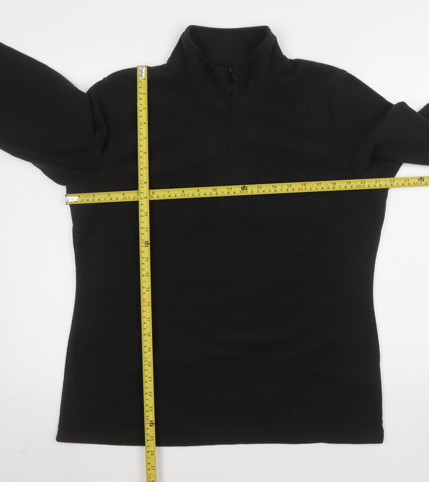 Mountain Warehouse Men’s Black Fleece Pullover Sweatshirt L