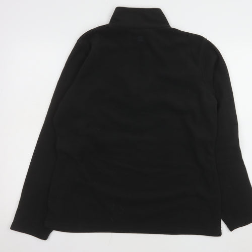 Mountain Warehouse Men’s Black Fleece Pullover Sweatshirt L