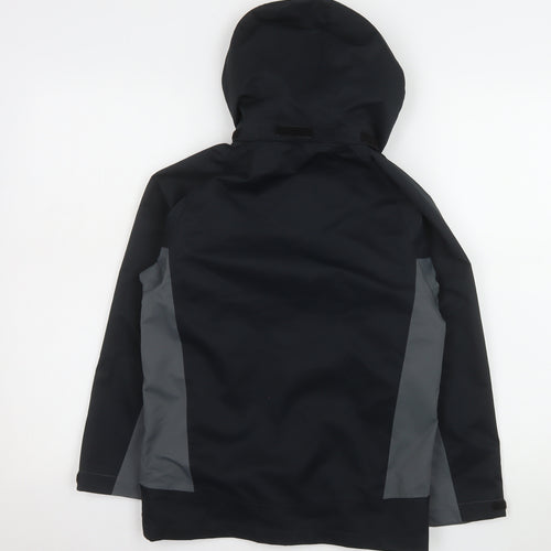 Hi Gear Boys Black Waterproof Hooded Softshell Rain Jacket 7-8 Years