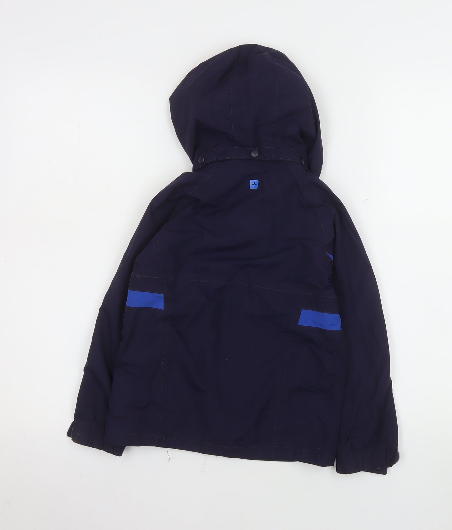 Mountain Warehouse Boys Blue Waterproof Hooded Rain Coat Jacket 5-6 Years