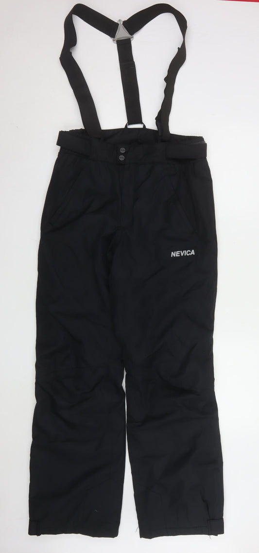 Nevica Womens Black Size 14 Snow Pants Waterproof Breathable Trousers