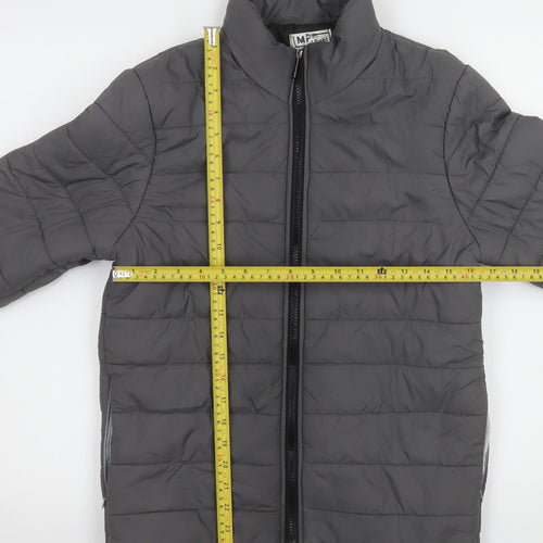 Mr. Right Boys Grey M Quilted Puffer Jacket Lightweight Winter Coat
