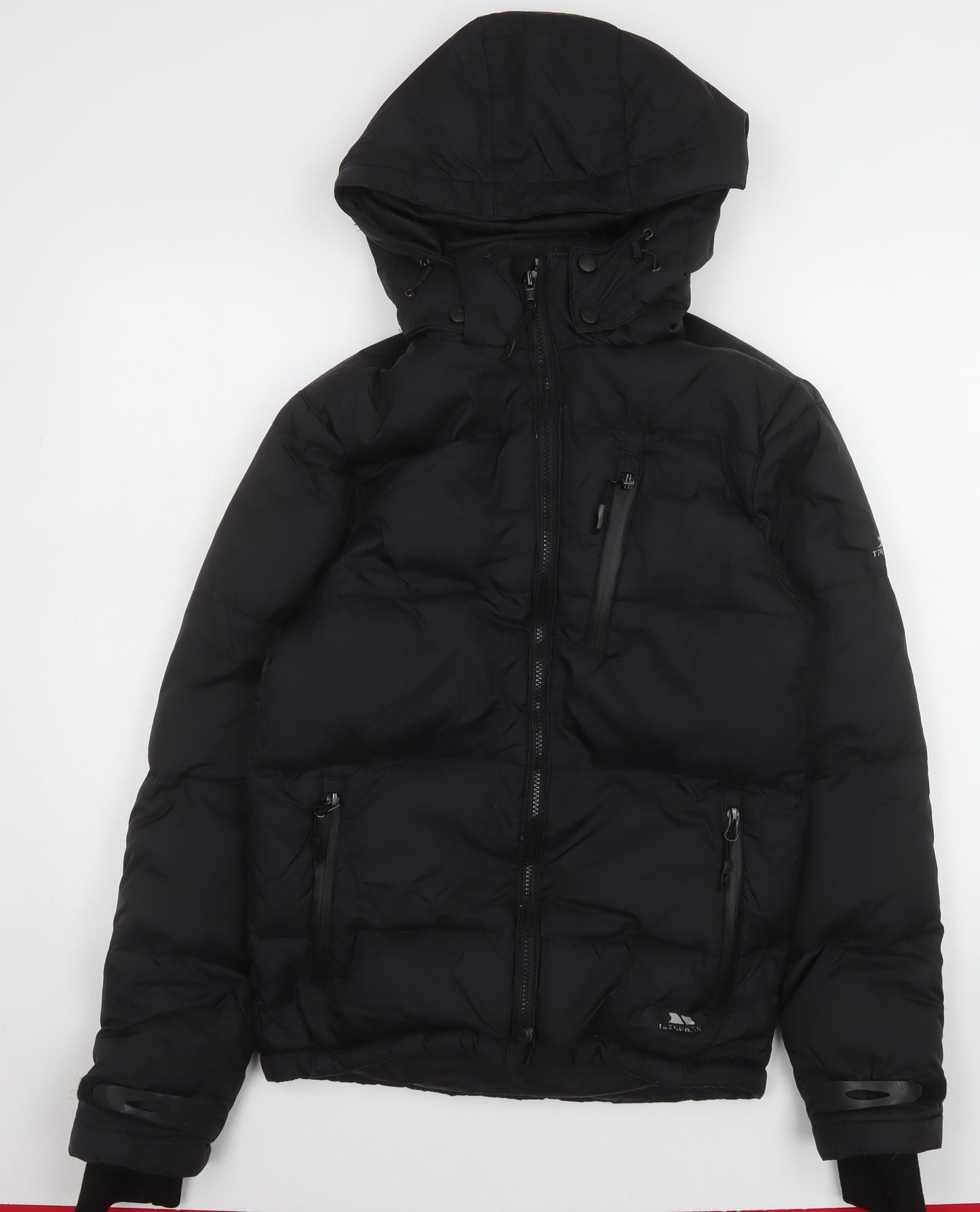 Trespass Men’s Black 2XS Puffer Jacket Hooded Down Insulated Winter Coat