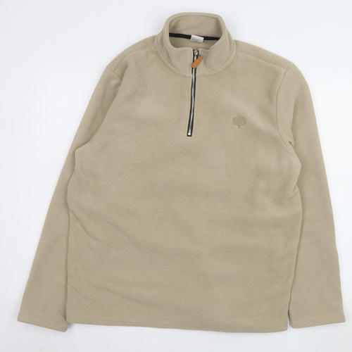 Eikeland Oakspirit Men's Beige Fleece 1/4 Zip Sweatshirt XL