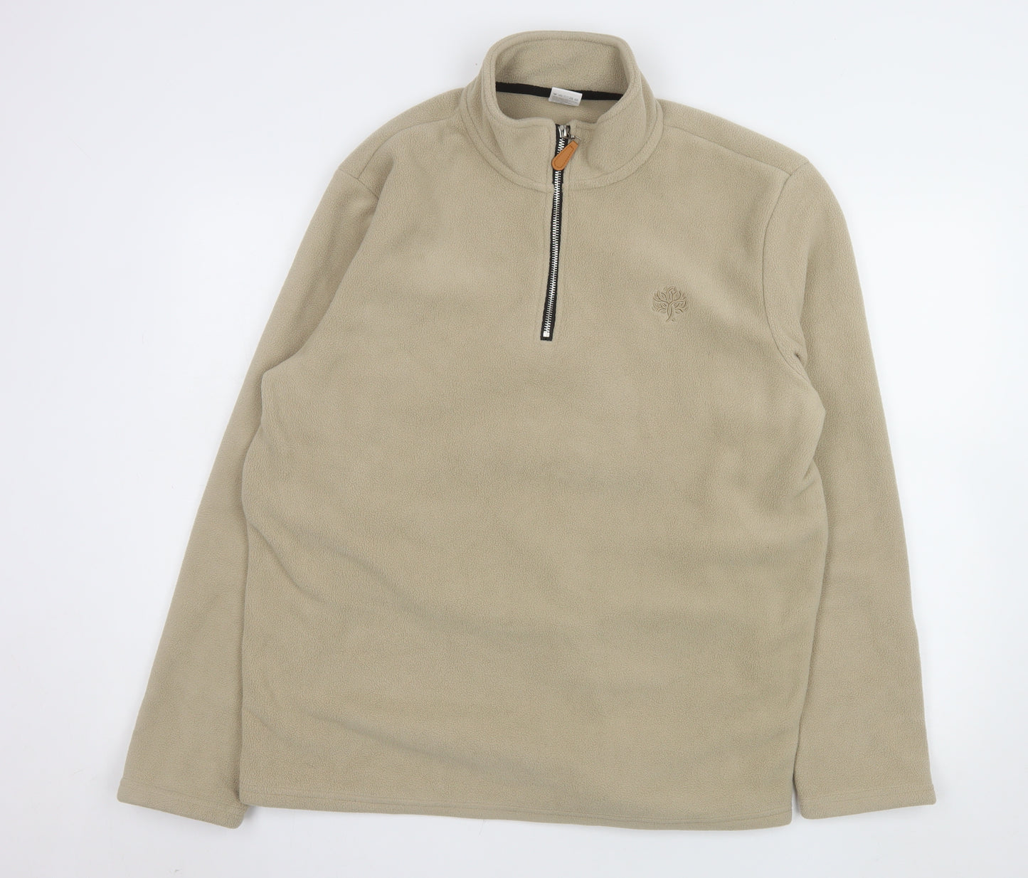 Eikeland Oakspirit Men's Beige Fleece 1/4 Zip Sweatshirt XL