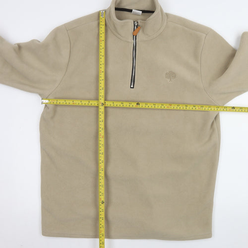 Eikeland Oakspirit Men's Beige Fleece 1/4 Zip Sweatshirt XL