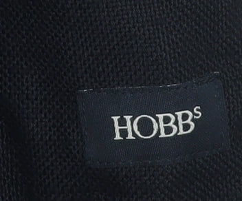 Hobbs Women Black Regular Fit Single-Breasted Blazer Size 12