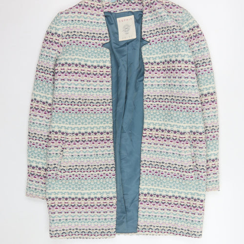 Esprit Women’s Multicoloured Tweed Mid-Length Coat XS