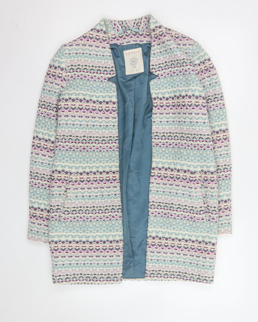 Esprit Women’s Multicoloured Tweed Mid-Length Coat XS