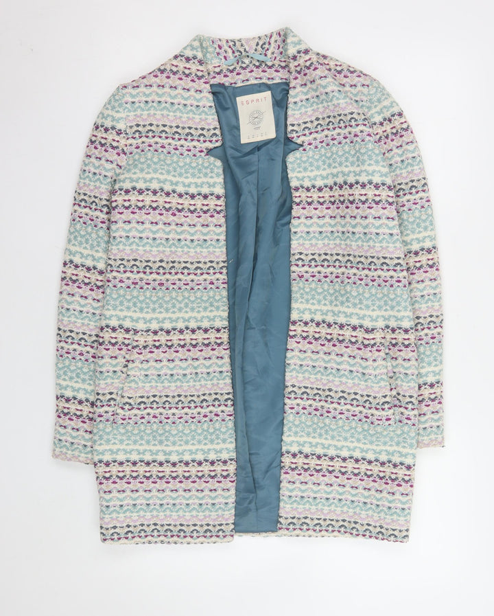 Esprit Women’s Multicoloured Tweed Mid-Length Coat XS