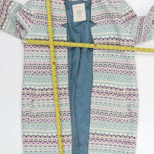 Esprit Women’s Multicoloured Tweed Mid-Length Coat XS