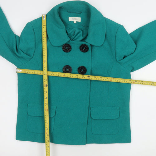 Marks and Spencer Women’s Green Pea Coat Short Jacket UK 12