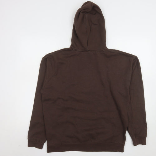 Lilylane London Brown Women's Medium Pullover Hoodie Cotton Blend
