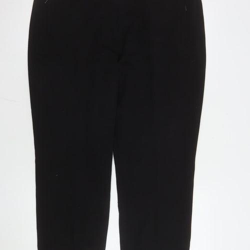 Marks and Spencer Womens Black Size 16 Straight Leg Trousers
