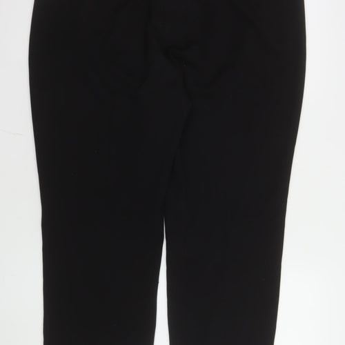 Marks and Spencer Womens Black Size 16 Straight Leg Trousers