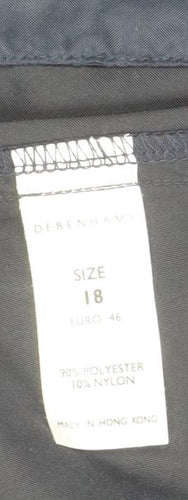 Debenhams Women’s Black Size 18 Straight Leg Trousers