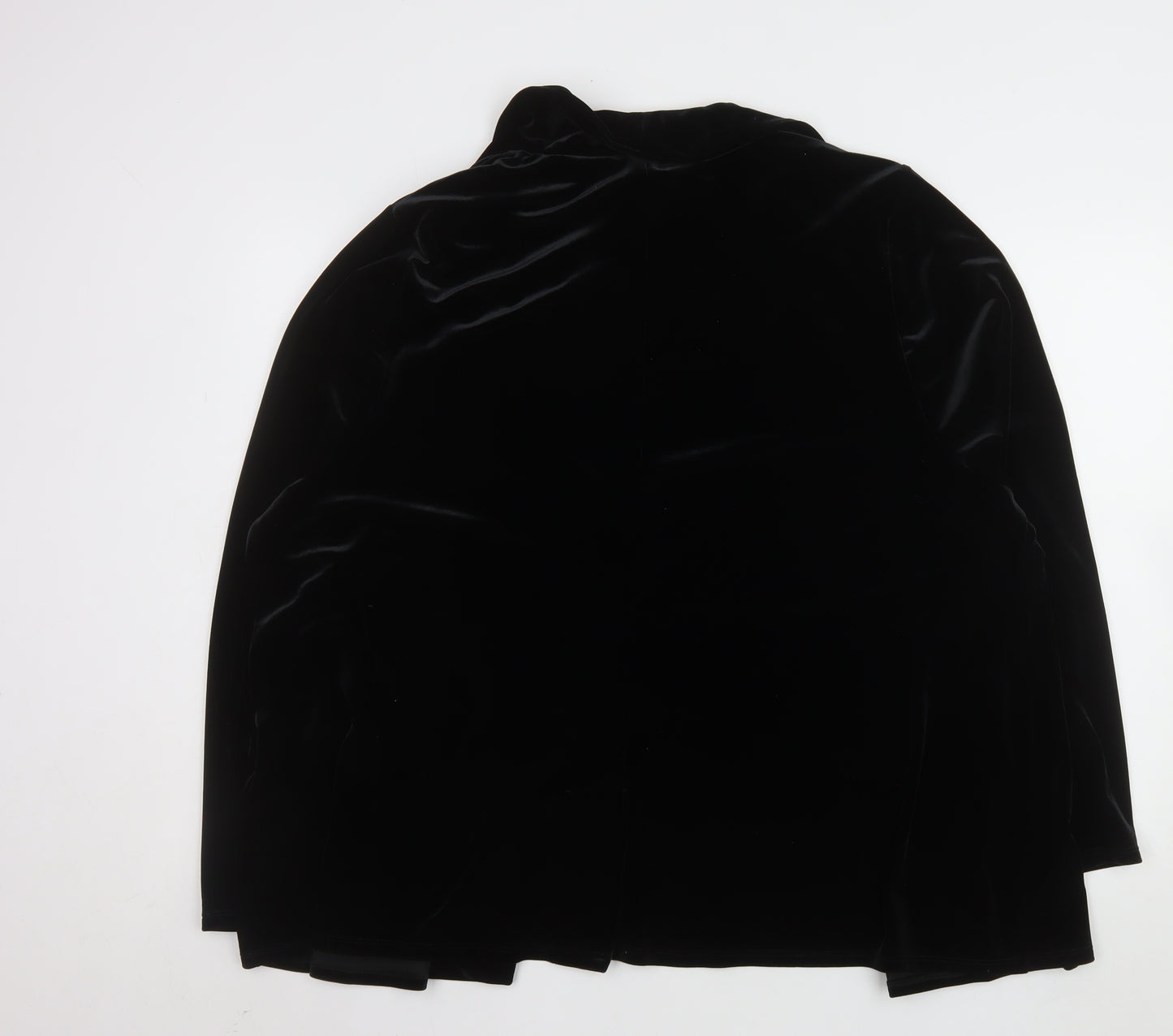 Studio 8 by Phase Eight Women Black Velvet Blazer Jacket Size 26