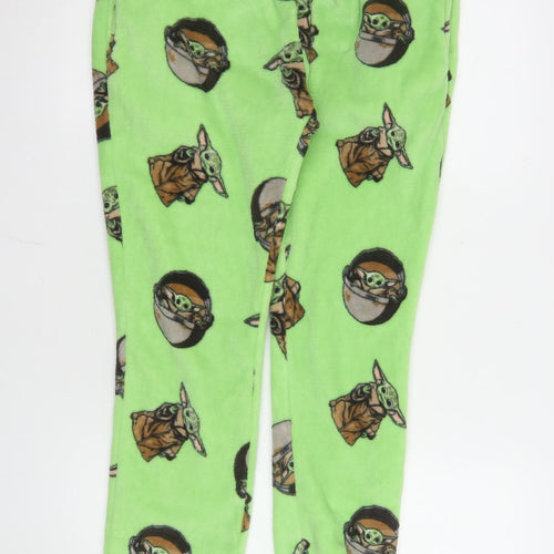 Star Wars Men's Green Lounge Pants M The Mandalorian Baby Yoda Fleece
