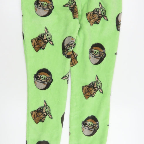Star Wars Men's Green Lounge Pants M The Mandalorian Baby Yoda Fleece