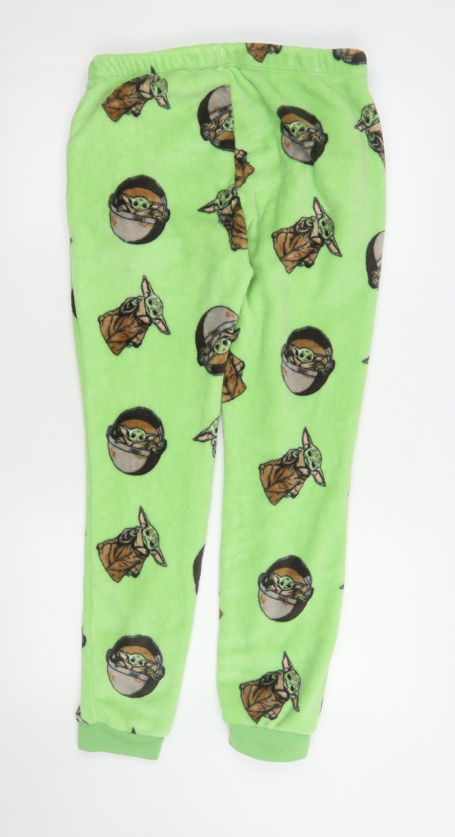 Star Wars Men's Green Lounge Pants M The Mandalorian Baby Yoda Fleece