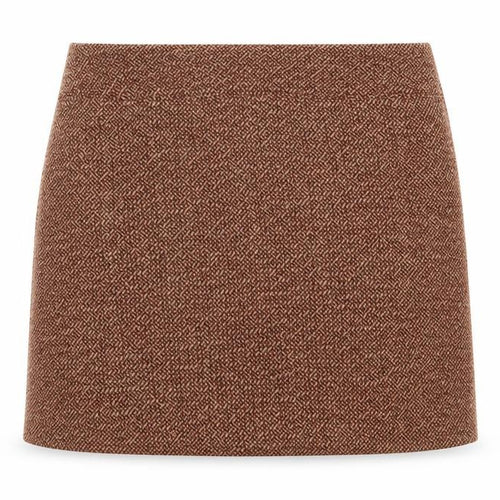 Jigsaw Women Brown Wool Tweed Pencil Skirt Size 12