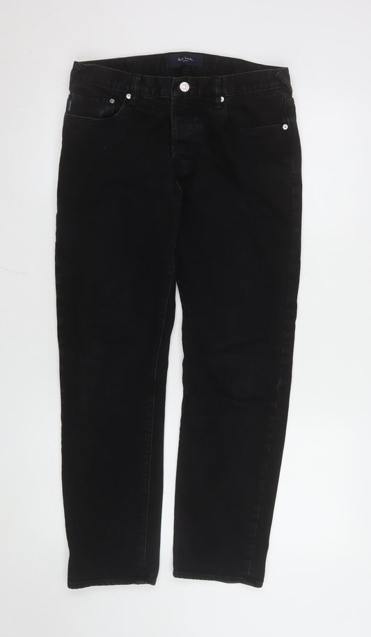 Paul Smith Women's Black Straight Leg Stretch Jeans Size S