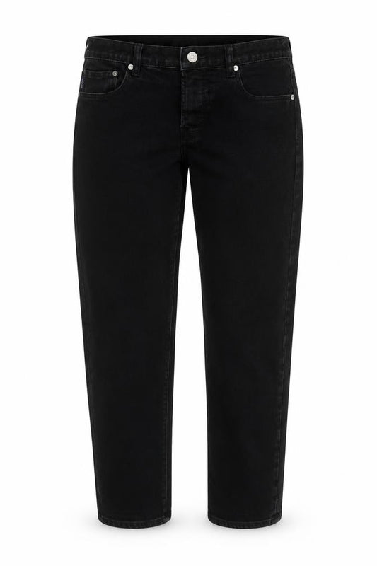 Front view of Paul Smith Women's Black Straight Leg Stretch Jeans, size S
