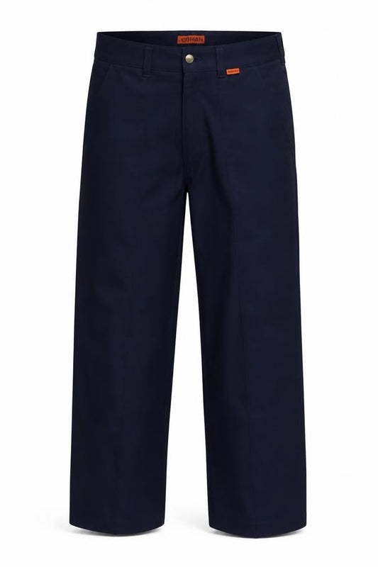 Front view of Jobman Men's Blue 34 Cargo Workwear Trousers Cotton Blend