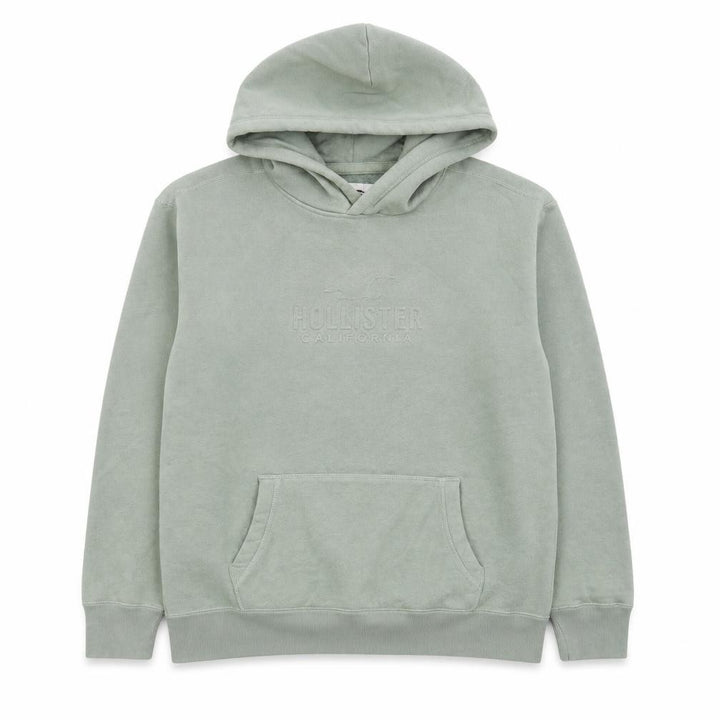 Hollister Women’s Green Pullover Hoodie Size L Cotton Blend