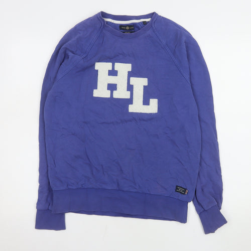 Henri Lloyd Men's Blue M Crew Neck Pullover Logo Sweatshirt