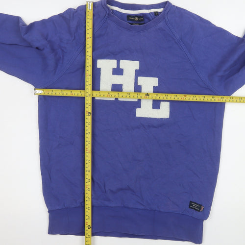 Henri Lloyd Men's Blue M Crew Neck Pullover Logo Sweatshirt
