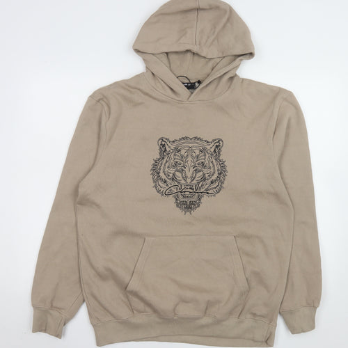 Closure LDN Men’s Beige Tiger Graphic Pullover Hoodie XL