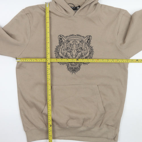 Closure LDN Men’s Beige Tiger Graphic Pullover Hoodie XL