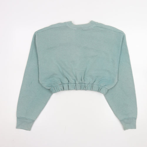 Pro Player Women’s Green Atlanta Braves Cropped Sweatshirt Size L
